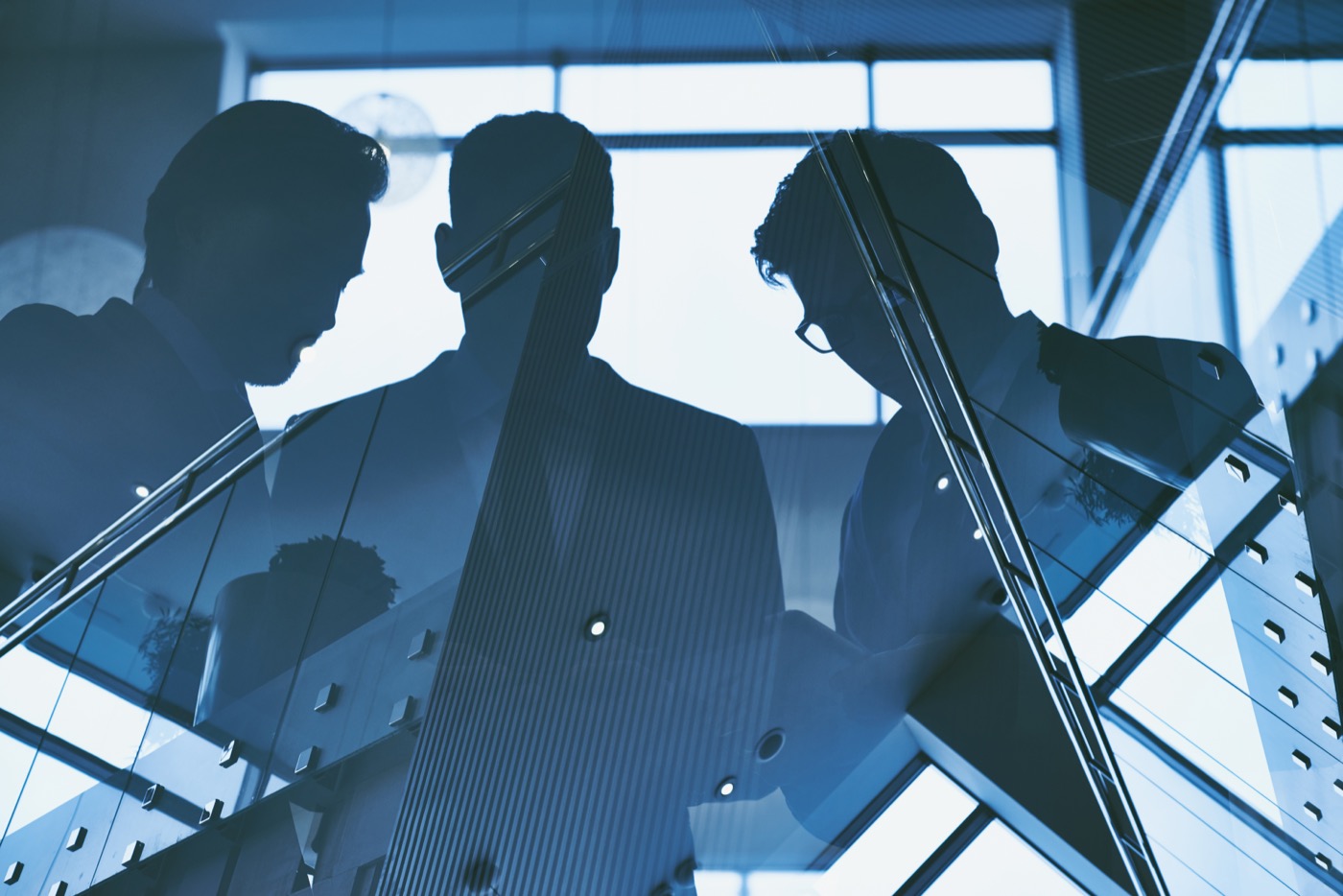 Business professionals meeting in a modern office